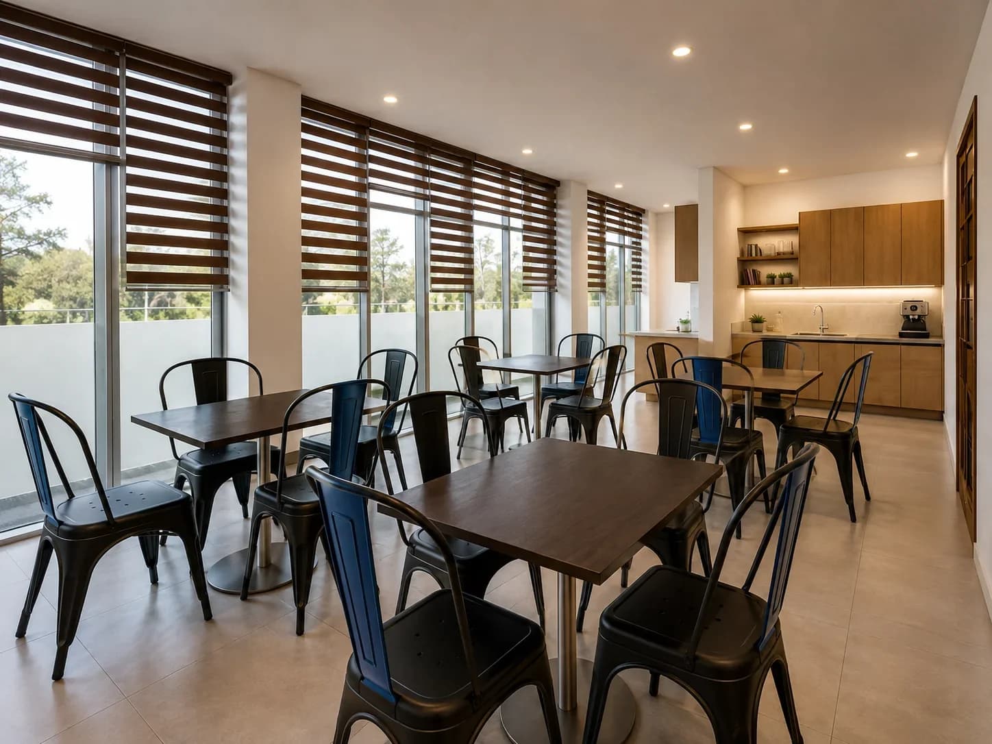 Design visualisation of a communal area, illustrating an approach to commercial interiors